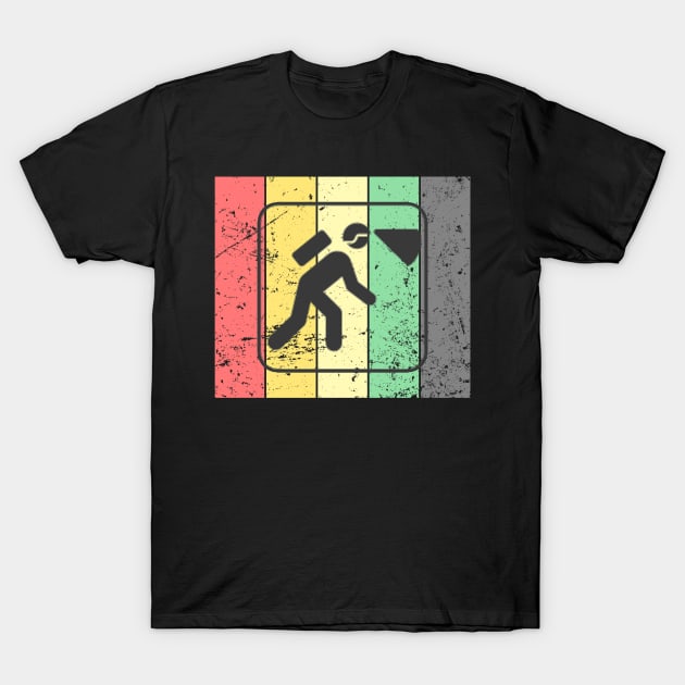 Vintage Retro Spelunking Man T-Shirt by KawaiiForYou